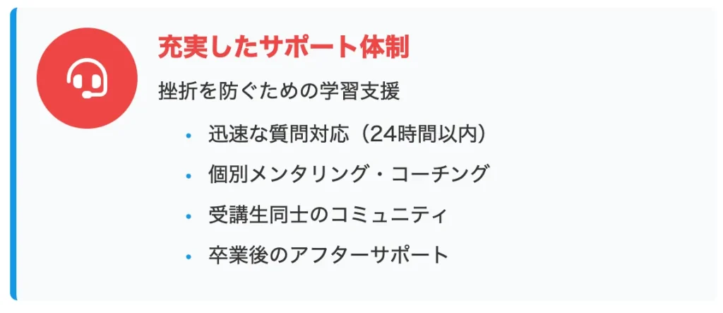 サポート体制の充実を解説