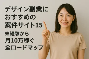 デザイン副業におすすめの案件サイト15選!未経験から月10万稼ぐ全ロードマップ
