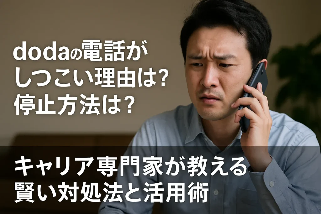 dodaの電話がしつこい！理由は？停止方法は？キャリア専門家が教える賢い対処法と活用術