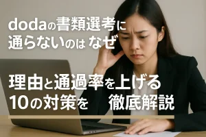 dodaの書類選考に通らないのはなぜ? 理由と通過率を上げる10の対策を徹底解説