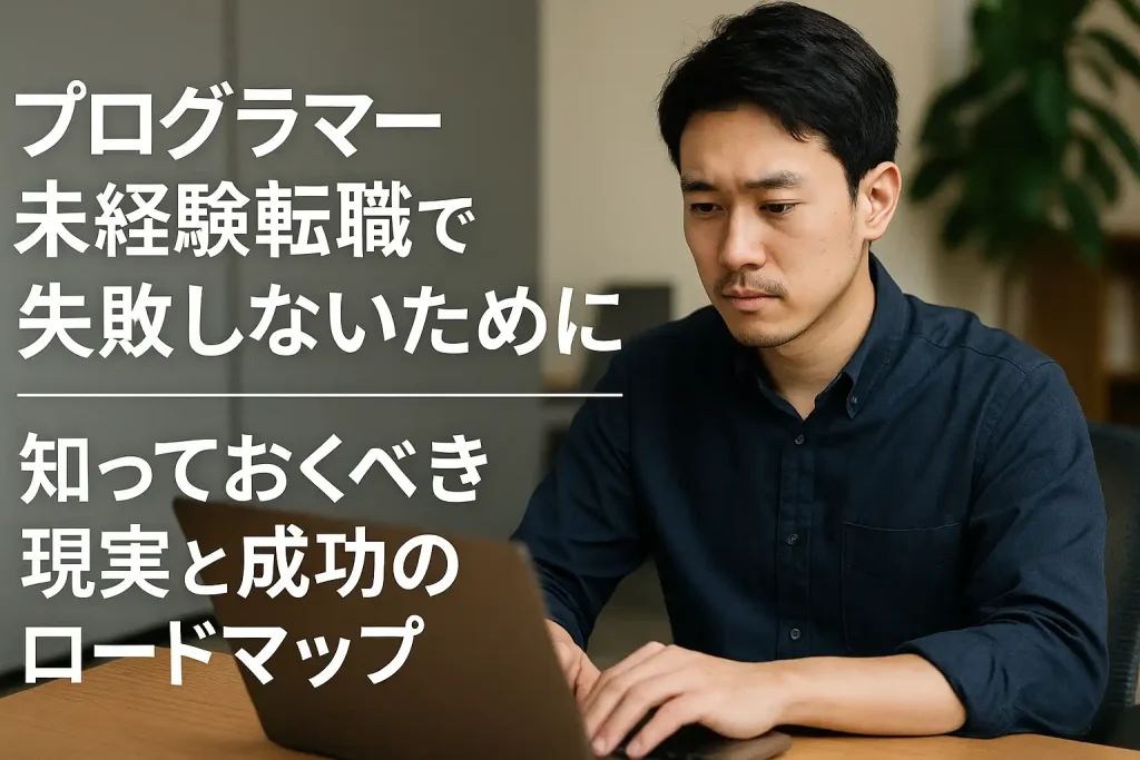 プログラマー未経験転職で失敗しないために。知っておくべき現実と成功のロードマップ